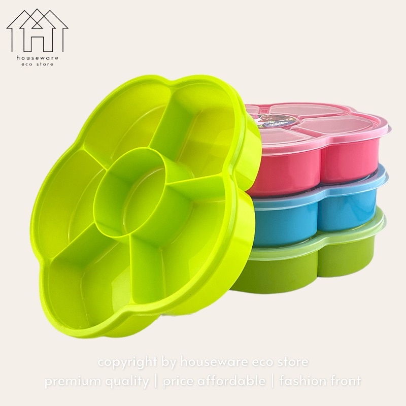 (6 Comp) LAVA Flower Lunch Box Food Storage Container BPA FREE / Bekas ...
