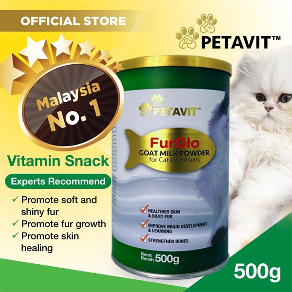 Original Petavit FurGlo Goat Milk Powder for Cats & Kittens 500g Cat Vitamin Shopee Malaysia