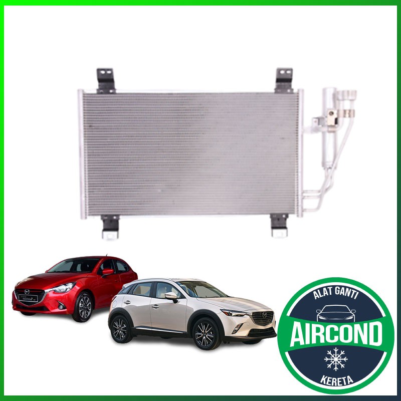 AC Condenser with Receiver Drier & Bracket for Mazda 2 2011