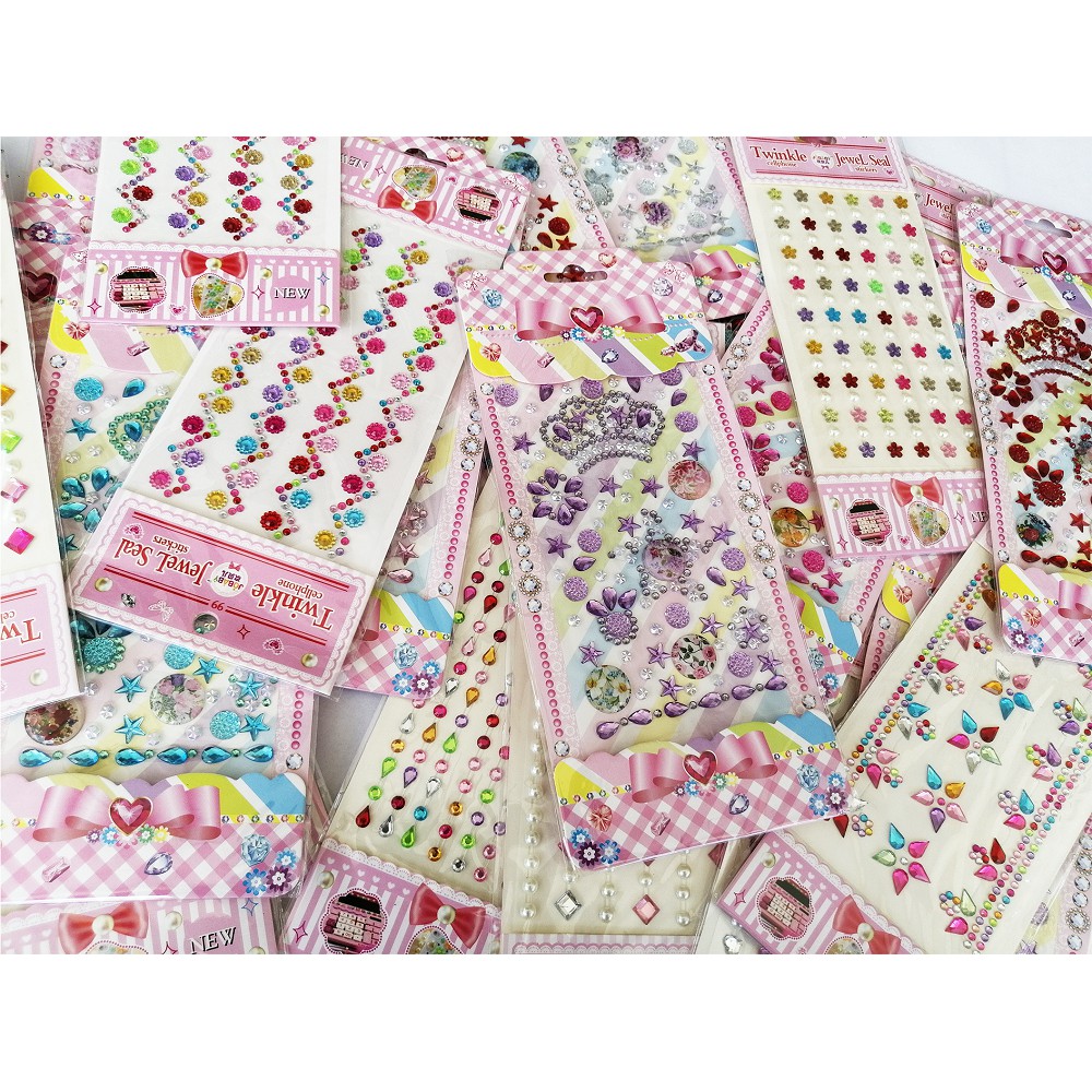 1 Piece RANDOMLY PICK Sticker Manik DIY Pearl Sticker Twinkle Acrylic ...