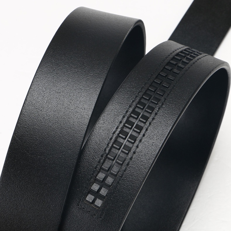 Giantsize Extra Long Leather Belts For Big & Tall Men - 48 To 50 Inch Black Dress Belt - View #2
