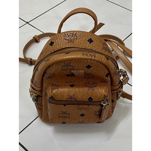 MCM mini backpack ( USED ) Shopee Malaysia