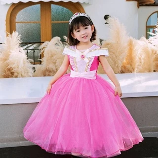 Snow Princess Costume For Girls - Winter Queen Halloween Christmas Dress 3-8 Years