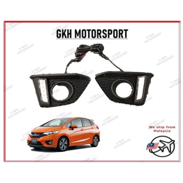 HONDA JAZZ GK 2014 2015 2016 OEM FOG LAMP FOGLAMP COVER WITH DAYLIGHT