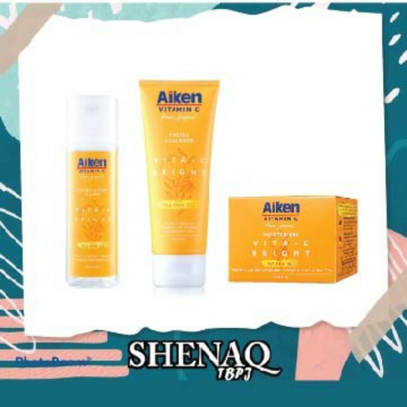 AIKEN VITAMIN C BRIGHT/MOISTURISER/CLEANSER/EXFOLIATING WATER Shopee