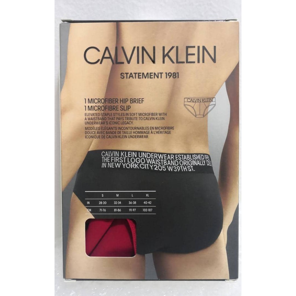 CALVIN KLEIN STATEMENT 1981 HIP BRIEF MICROFIBER CK Underwear