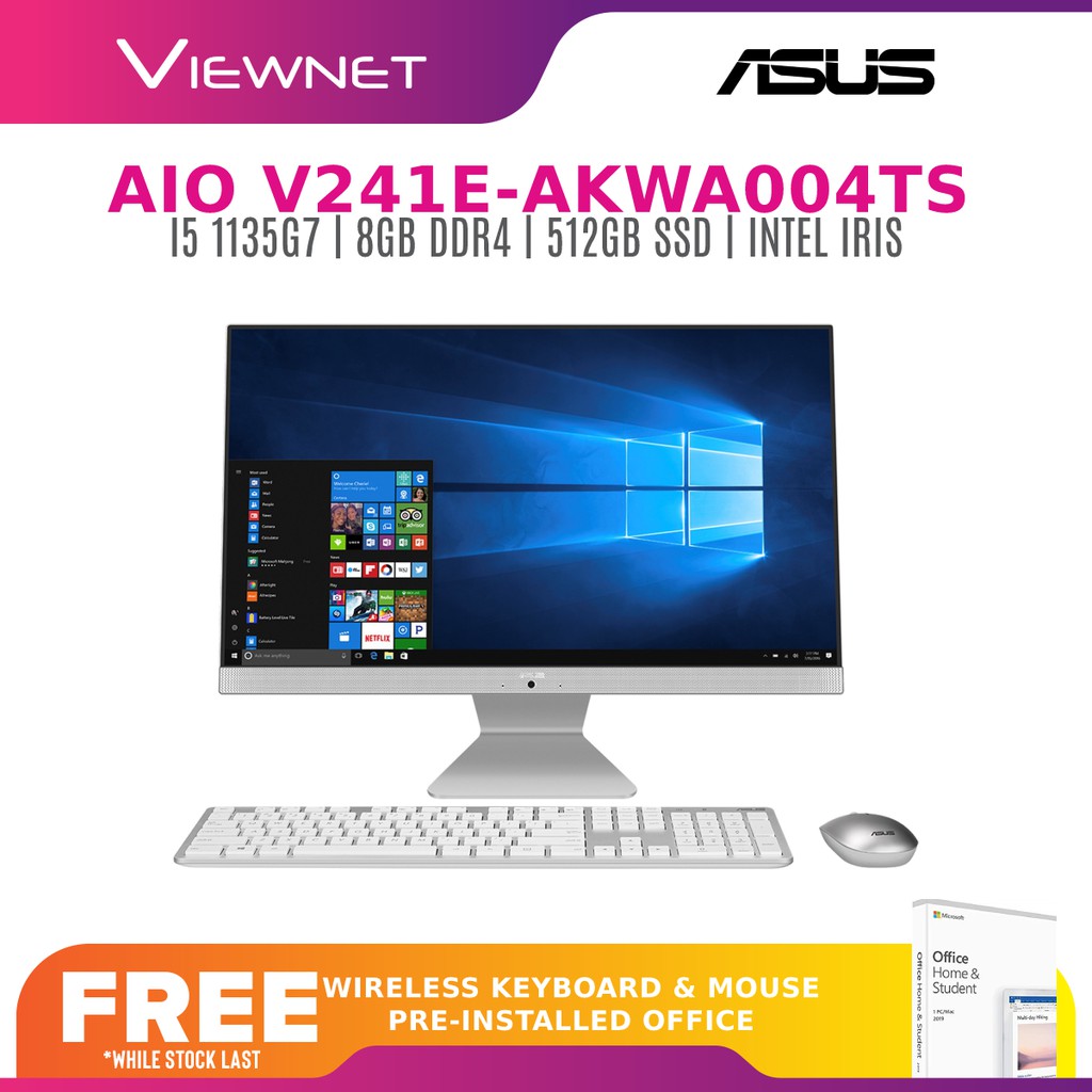 ASUS V241EAKWA004TS 23.8" FHD ALLINONE DESKTOP WHITE ( I51135G7