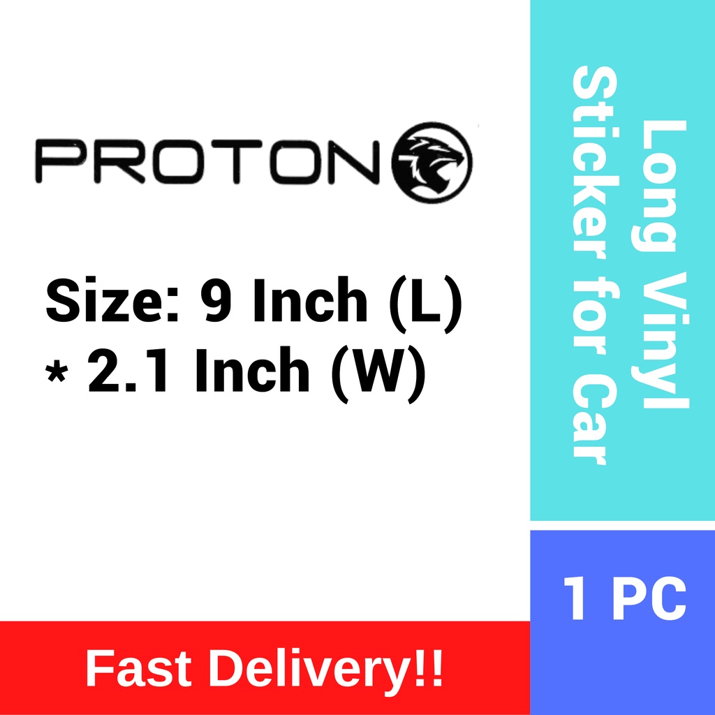 Long Vinyl Car Sticker Limited Edition Special Edition UR Racing Proton ...
