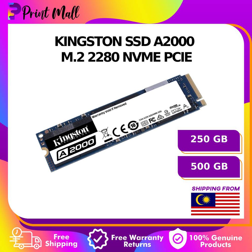 Kingston a2000 nvme pcie on sale ssd