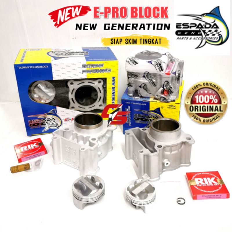 Espada Racing Block Ceramic E PRO Forged Piston ORIGINAL LC135 Y15ZR ...