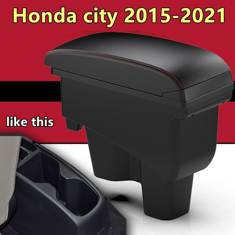 Honda city 20152021 Special Armrest Box Adjustable Centre Console Car Arm Rest with usb