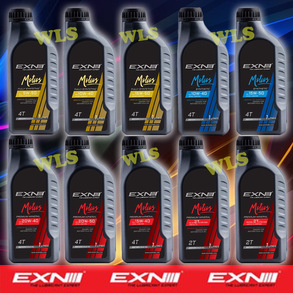 EXN 2T / 4T Motorcycle Engine Oil,Gear Oil Scooter(Minyak hitam motor ...