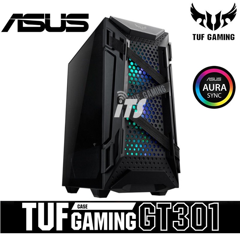 Asus TUF Gaming GT301 ATX Mid-Tower Compact Case with Tempered Glass ...
