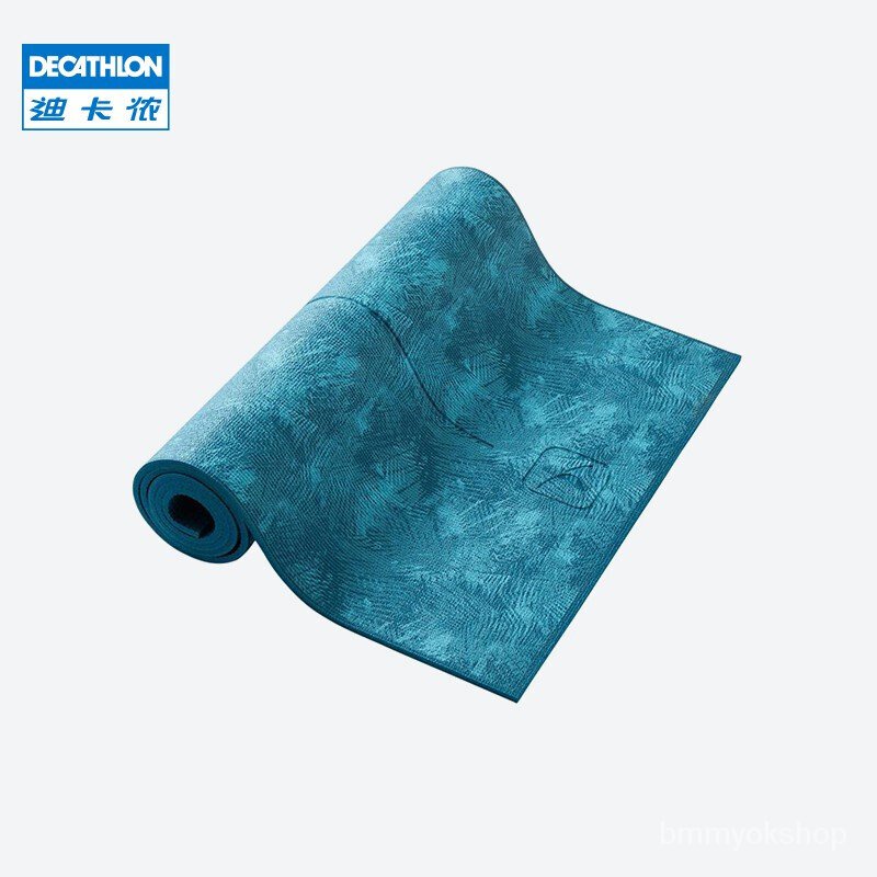 185 cm x 65 cm x 5 mm Yoga Mat Grip - Blue - Decathlon