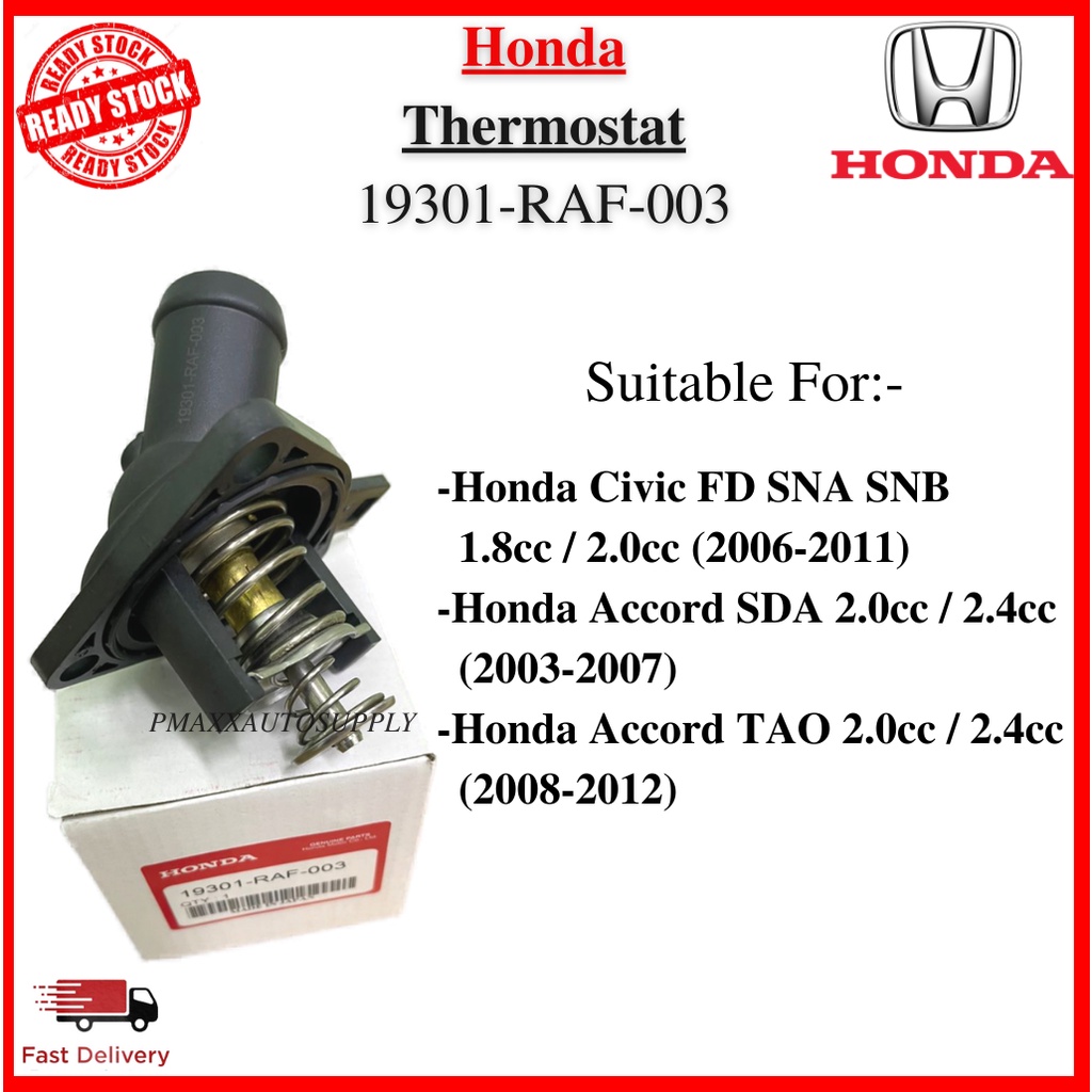 Honda Thermostat Accord SDA TAO,Civic Coolant Thermostat with Housing ...