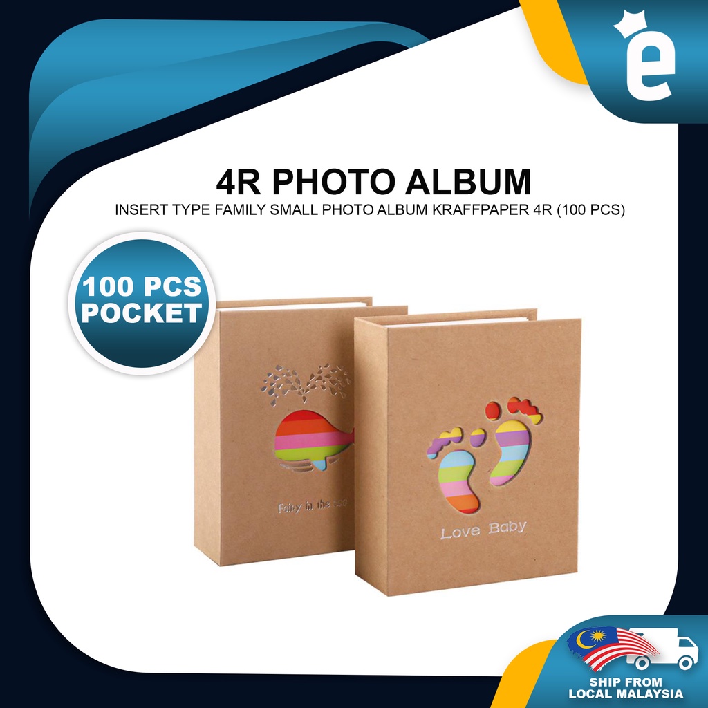 4R/6 inch Photo Album Kraffpaper 4R 36/ 100 pcs Photo Card Album