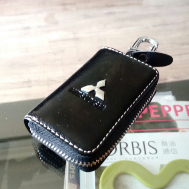 Rolin Roly Leather Key Organizer Bag - Zipper Closure Pouch With 6 Key Clips, Card Slots, Detachable Key Ring - View #4