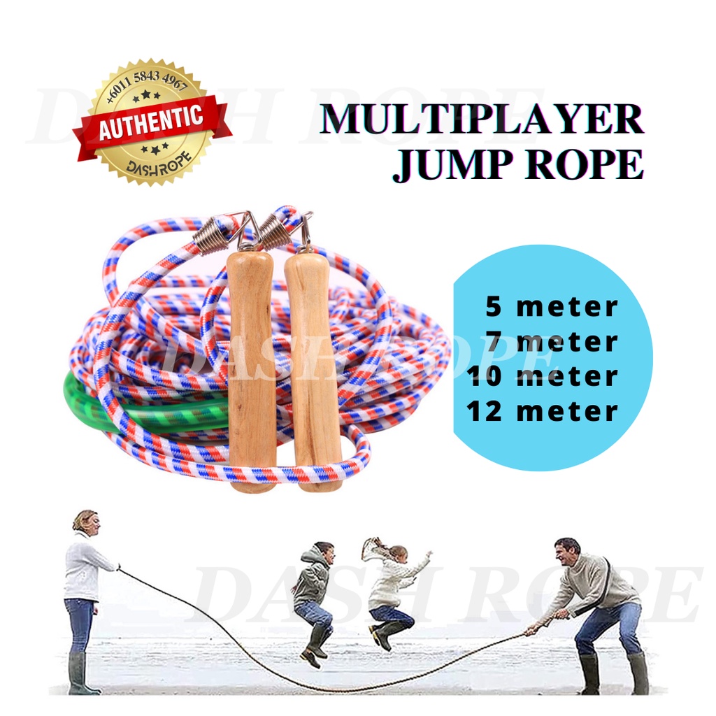 DASHROPE Double Dutch 5m 7m 10m 12m Multiplayer Long Jump Rope