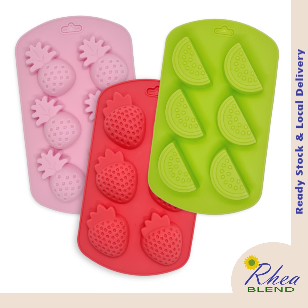 Fruit Themed Silicone Mold Watermelon Pineapple Strawberry Lemon Mould