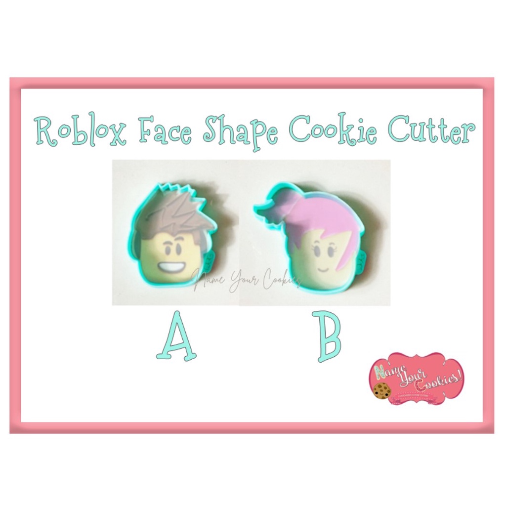 ROBLOX FACE BOY AND GIRL OUTLINE SHAPE COOKIE CUTTER Shopee Malaysia