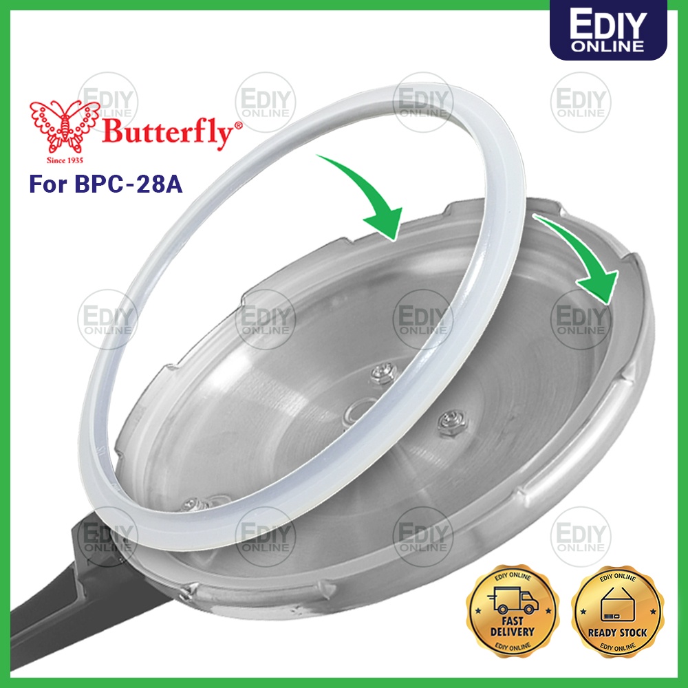 【ACCESSORIES Butterfly Pressure Cooker [ Rubber ] ring Silicone Gaskets Sealing BPC28A BPC-28A Getah periuk tekanan