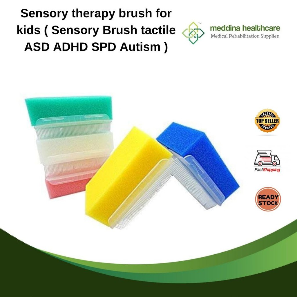 MEDDINA Sensory therapy brush for kids ( Sensory Brush tactile ASD ADHD
