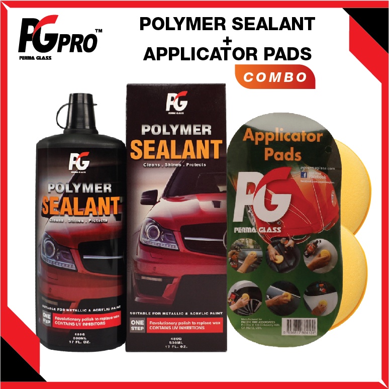 PG Polymer Sealant Coating Combo (500ml) + Applicator Pads 2Pcs Kilang