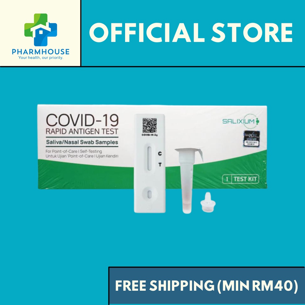 Salixium Covid Rapid Test Kits Nasal and Oral Swab [EXP 2/25
