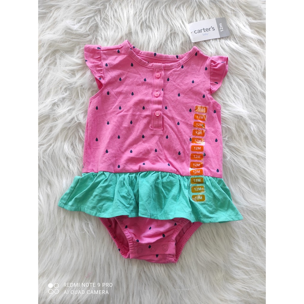 Little girl romper dress watermelon design 12M Shopee Malaysia
