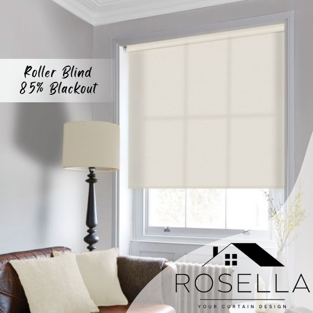 READY STOCK! ROLLER BLIND - 45%Blackout Premium Roller Blind/Blackout ...