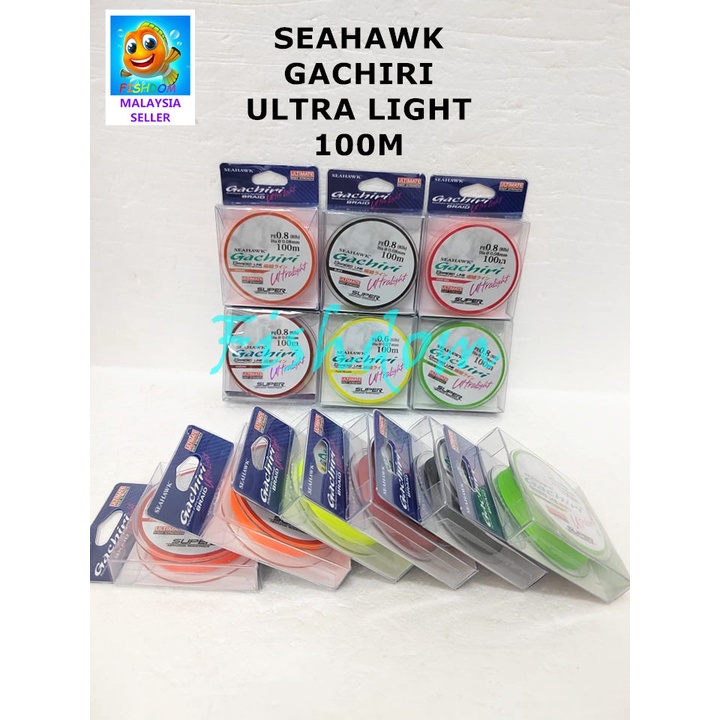 FISHDOM TERBARU SEAHAWK GACHIRI ULTRA LIGHT UL 100M FISHING LINE