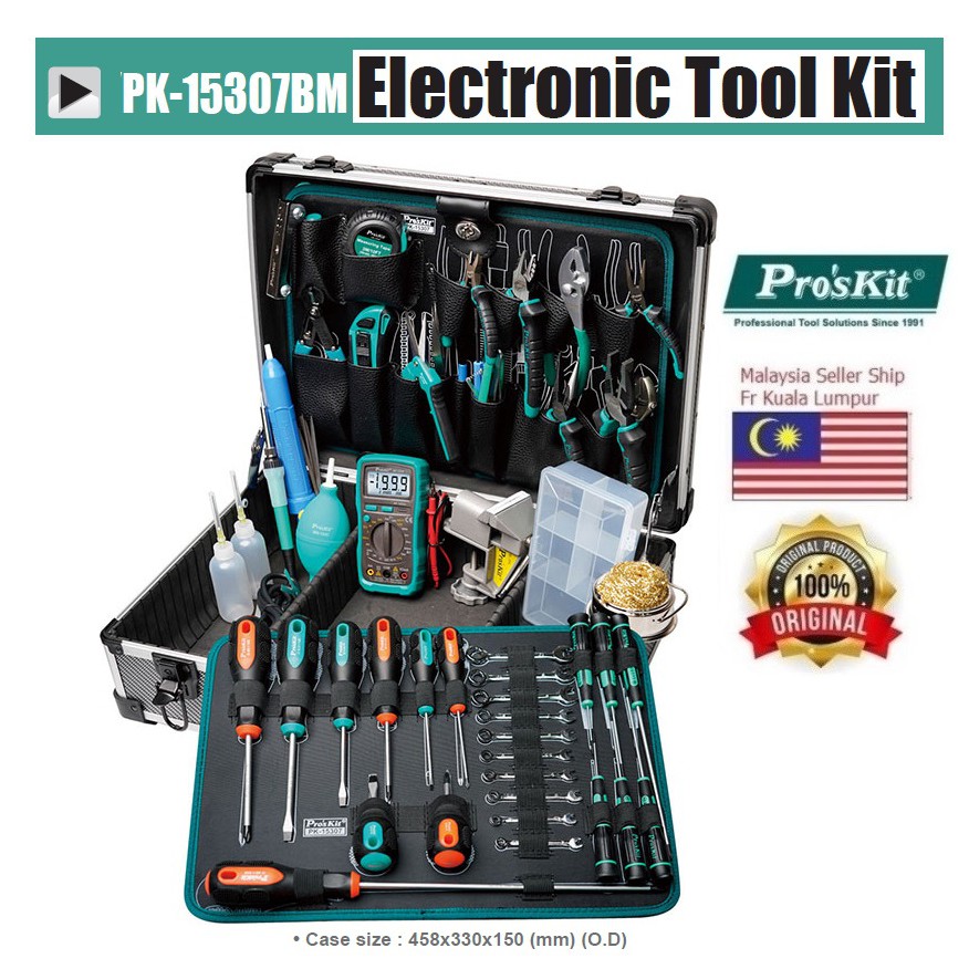 Proskit PK-15307BM Electronic Tool Kit (NEW & ORI PROSKIT) | Shopee ...