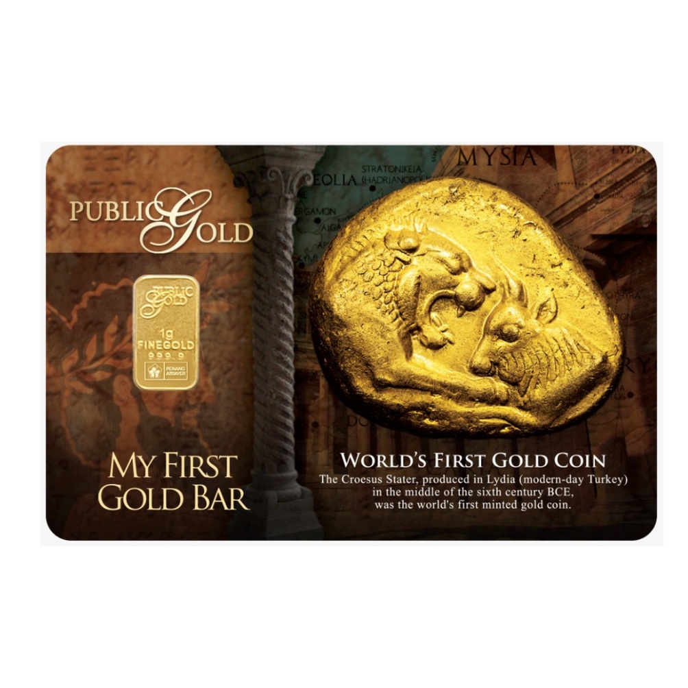 READY STOCK : Public Gold Bullion Bar PG 1g (Au 999.9) 24K - World's ...