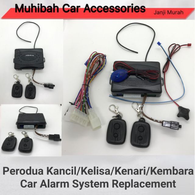 Perodua Kancil Kelisa Kenari Kembara Car Alarm System Replacement Set ...
