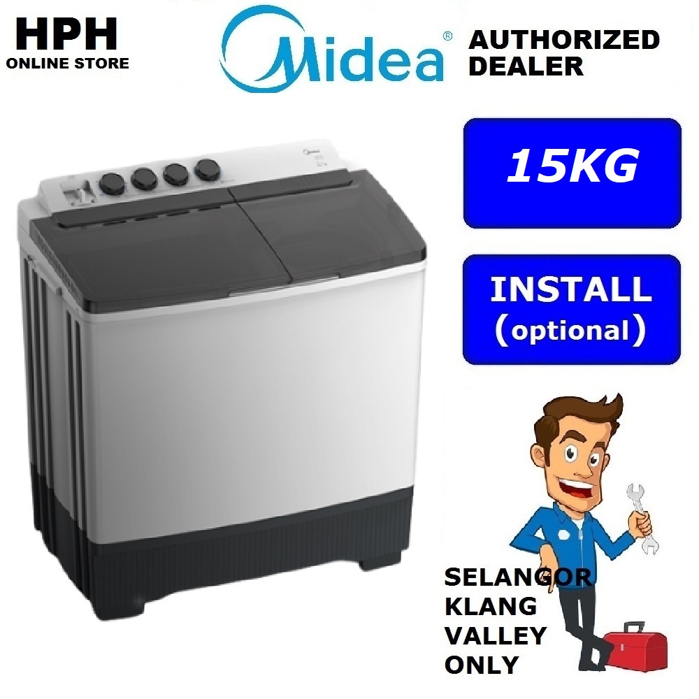 LAVADORA MIDEA MT100W150/W-MX 15 KG → Muebleria Valdez