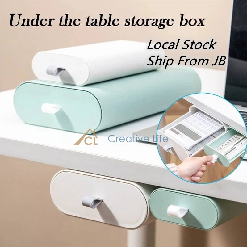 Fashion Under Desk Drawer Storage Hidden Storage Desktop Drawers Under