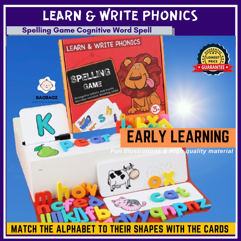 Learn & Write Phonics Upgrade Spelling Game Cognitive Vocabulary Word ...