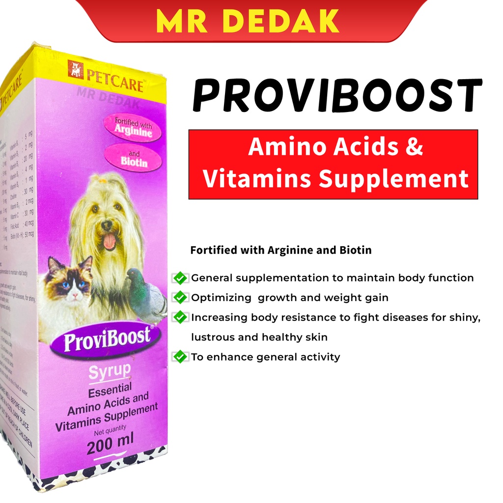 CLEARANCE [Petcare] ProviBoost Syrup Supplement Untuk Kucing,Burung