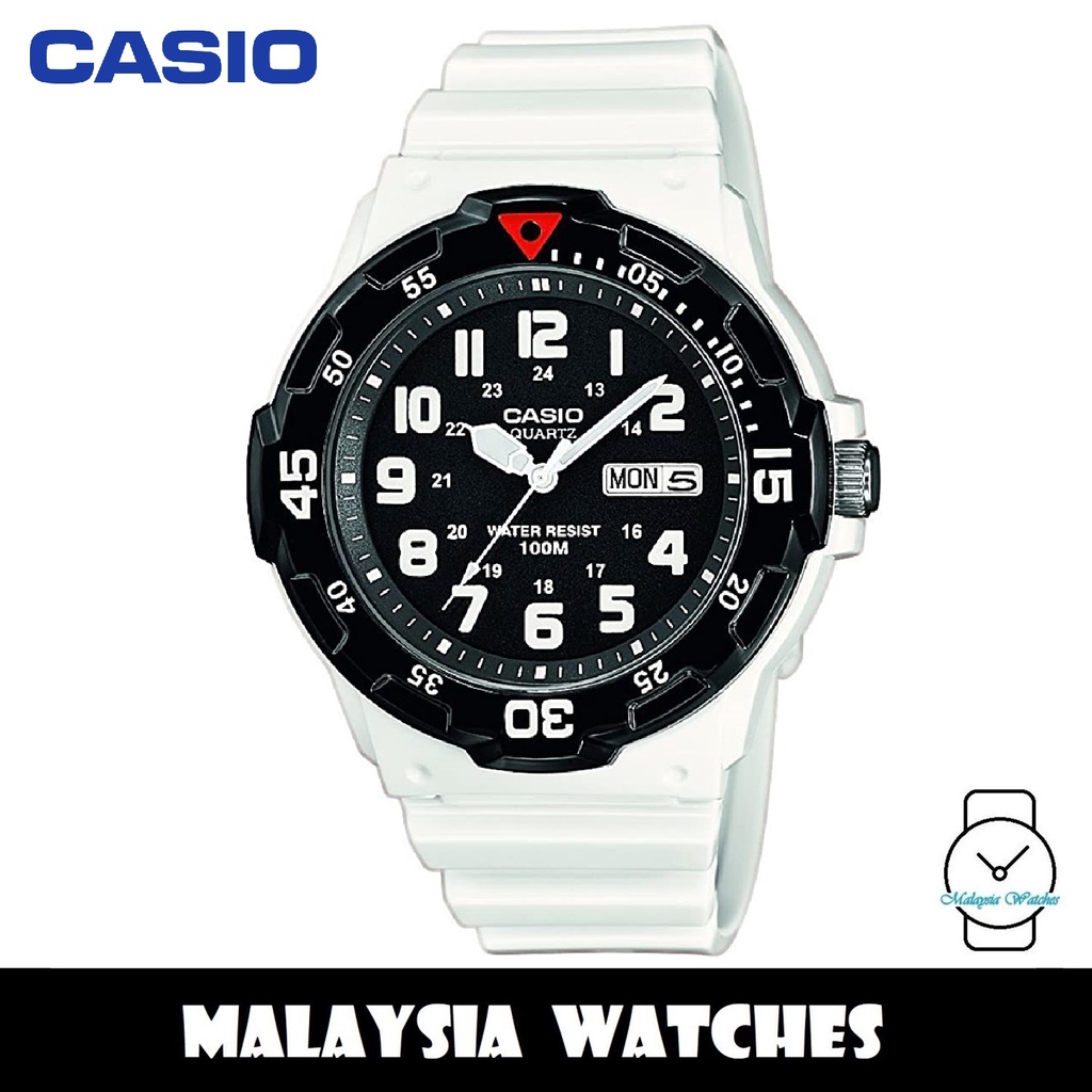 100 Original Casio MRW 200HC 7B Quartz Analog Black Dial White