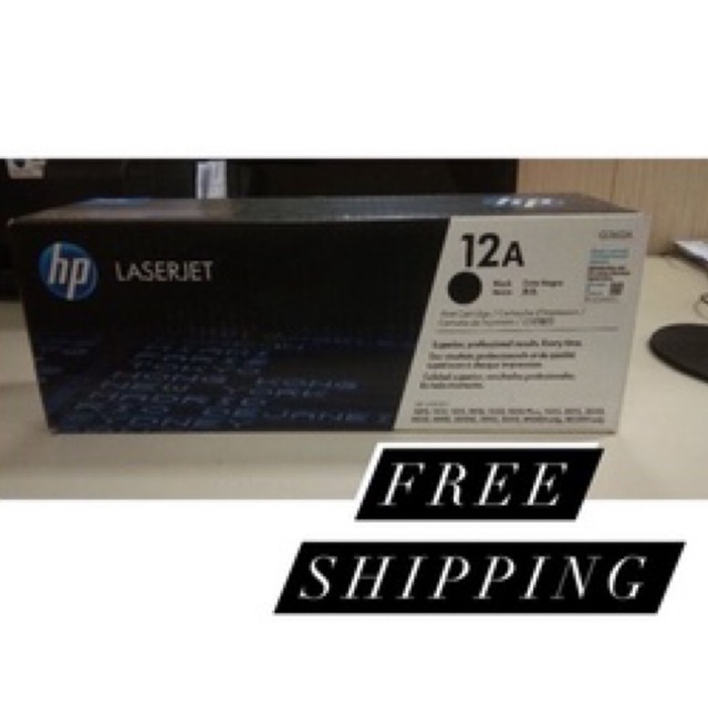 HP Q2612A 12A Black Original LaserJet Toner Cartridge Q2612A/12A Shopee Malaysia