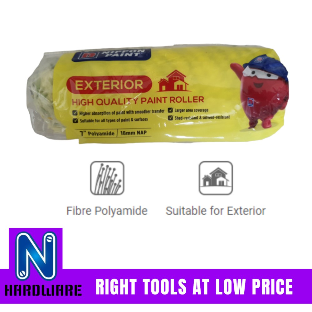 Nippon Paint 7" Paint Roller Refill for Exterior Wall | Shopee Malaysia