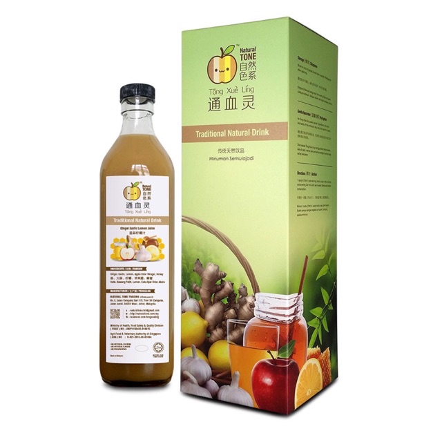 通血灵 Tong Xue Ling Ginger Garlic Lemon Juice 750ml (Exp: Nov 2025 ...