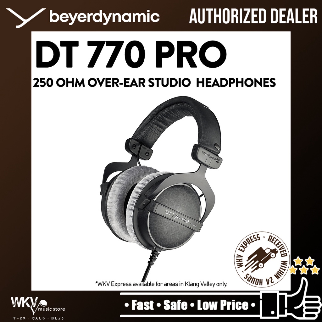 Beyerdynamic DT 770 PRO 250 ohm OverEar Studio Headphones Shopee