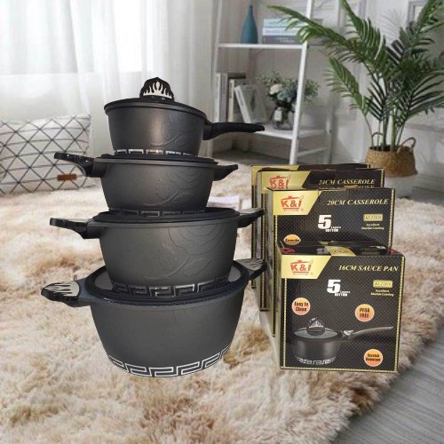 🌹READY STOCK🌹 K&I GERMANY COOKWARE SET VERSACE (LOOSE UNIT) MARBLE ...