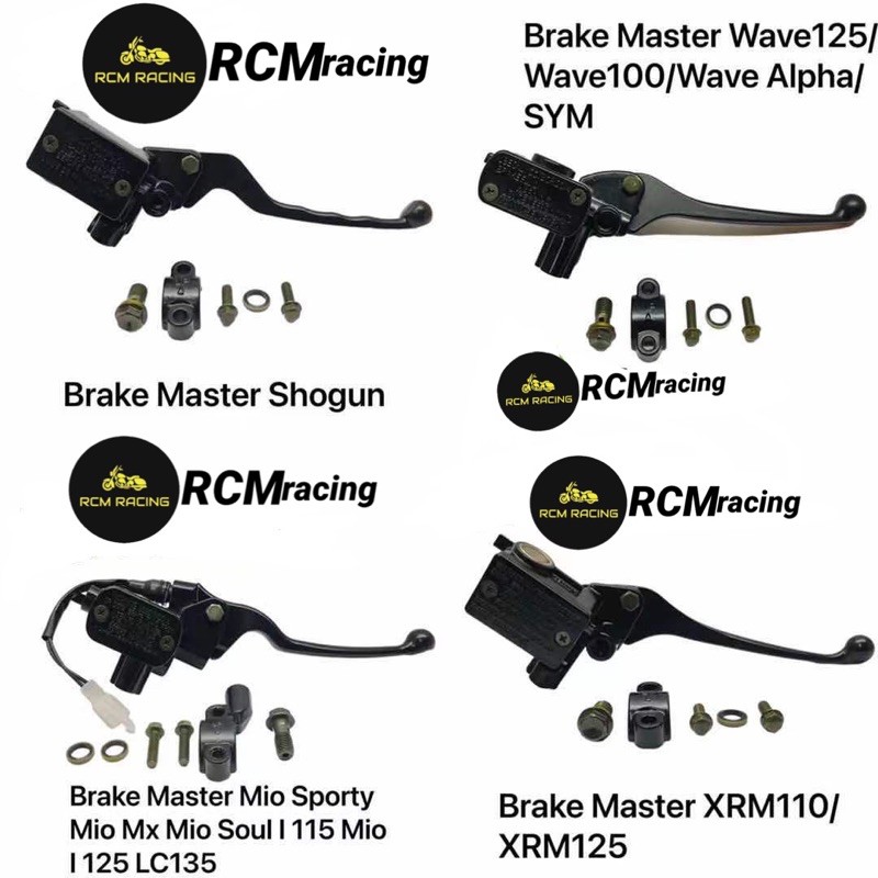 Brake Master For Xrm110 Xrm 125 Shogun Wave125 Wave100 Wave Alpha Sym Mio Sporty Mx Soul115