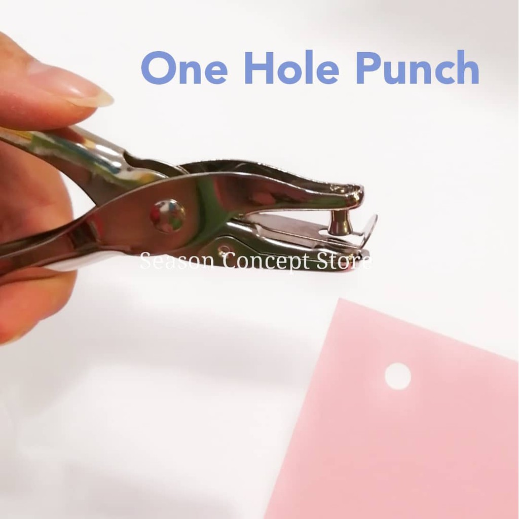 15mm Circle Hole Punch Paper Punch Hand-held Round Single Hole Punch for ID  Cards PVC