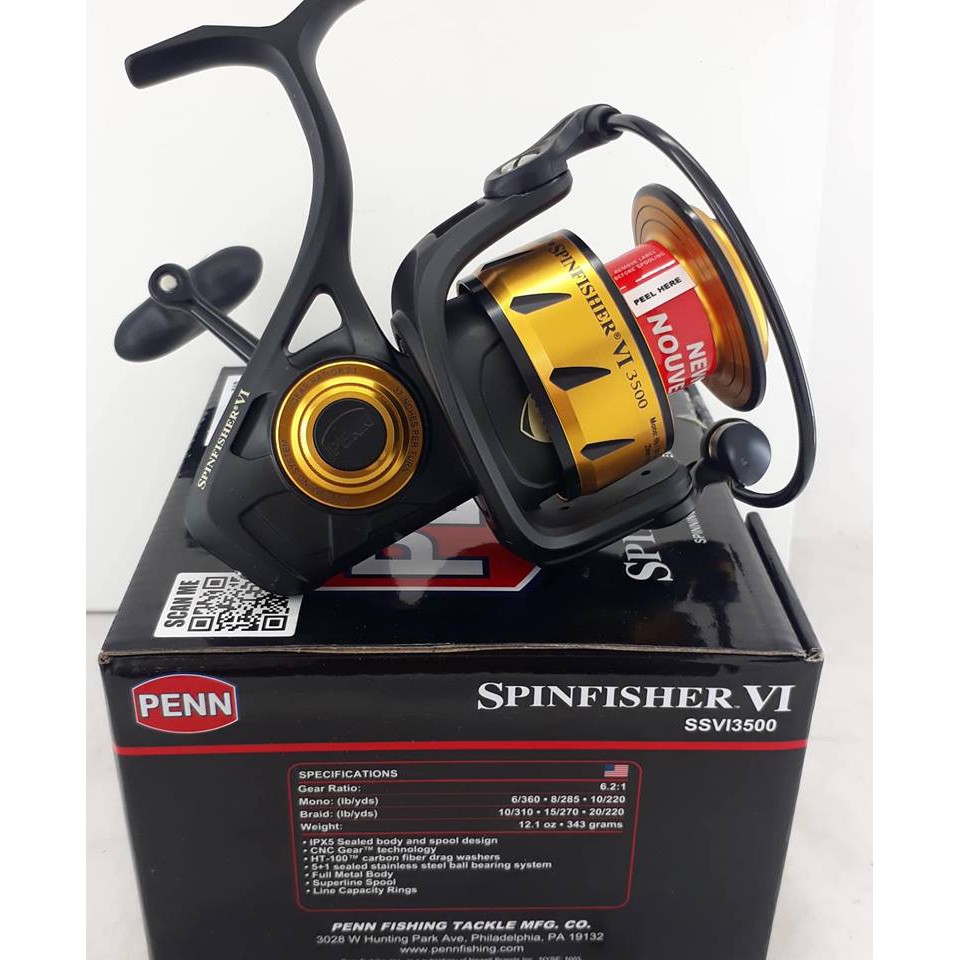 PENN SPINFISHER VI SSVI3500 SPINNING REEL