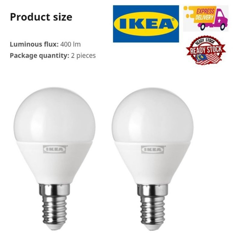 IKEA RYET LED Bulbs E14/E27 - 200/250/400/600/470 Lumen | Shopee Malaysia