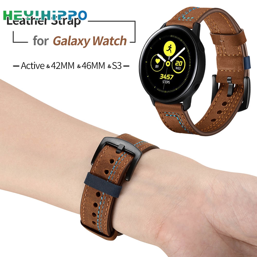 Galaxy watch active 2 leather 2024 strap