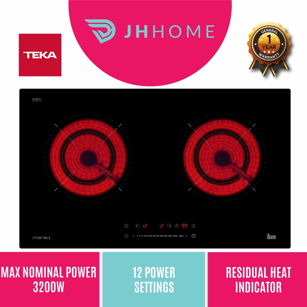 Firenzzi Ceramic Cooker 2200W + Induction Cooker 1800W FRD2088 XP